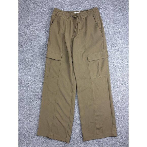 Banana Republic Pants - Banana Republic BR Sport Cargo Pants Womens S Brown Elastic Waist Drawstring